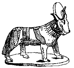 Figure de bronze du dieu apis