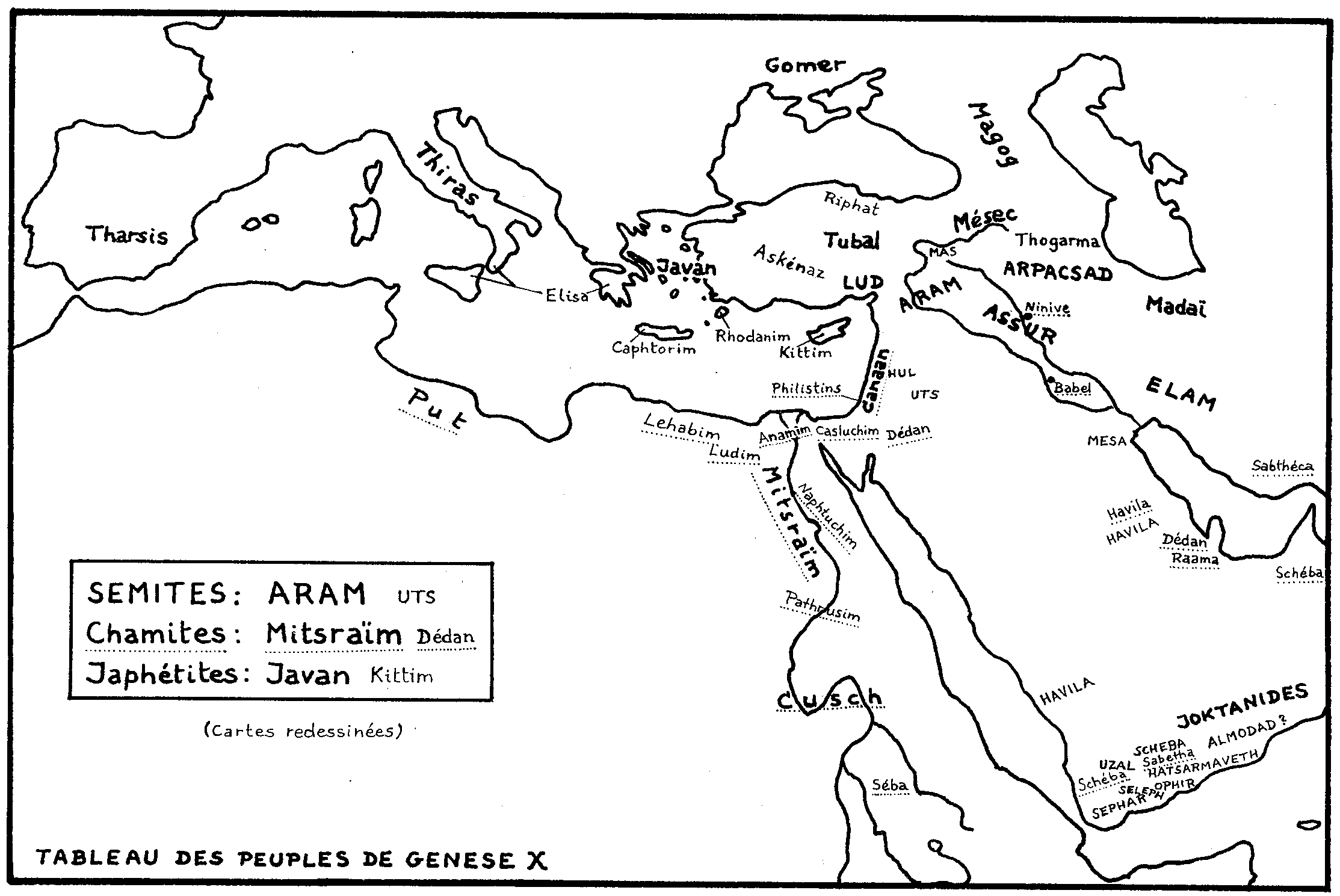 Tableau des peuples de Genèse 10